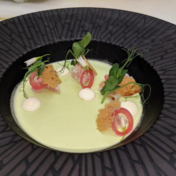 Spring Pea Pannacotta