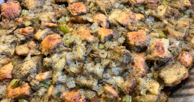 Roasted Garlic and Sage Stuffing